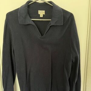 J. Crew Dark Blue V-Neck Sweater